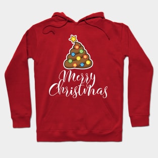 Merry Christmas Poop Emoji Christmas Tree Hoodie